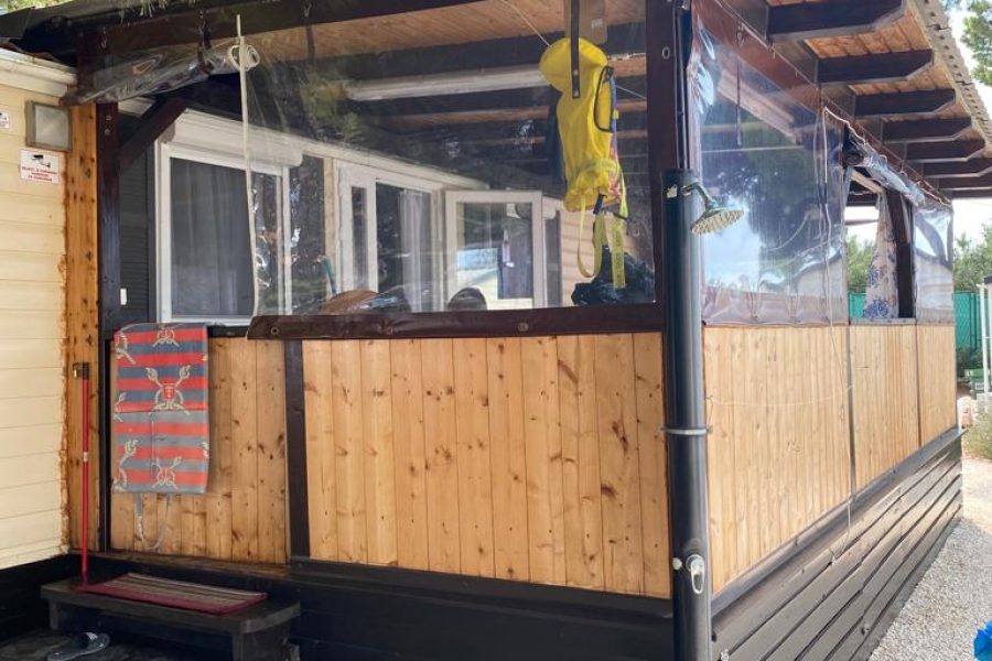 REZERVOVANÝ – Predaj mobilného domčeku (56 m2) na pozemku (90 m2) v Chorvátsku, mesto Vodice