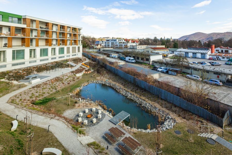 Lokalita Centrum – Prenájom 2 izb. bytu (55 m2) v novostavbe na ul. Hurbanova s balkónom, pivnicou a garážovým parkovaním, Banská Bystrica