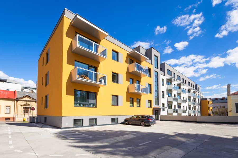 Lokalita Centrum BB – Prenájom 3 izb. bytu (78,68 m2) v novostavbe s balkónom, pivnicou a garážovým parkovaním
