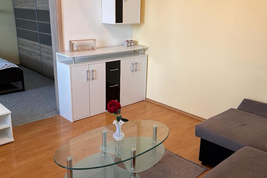 Banská Bystrica, časť Príboj = Prenájom útulného 2 ib (48 m2) s 2 balkónmi a vonkajším parkovaním (voľný od 3/2026)